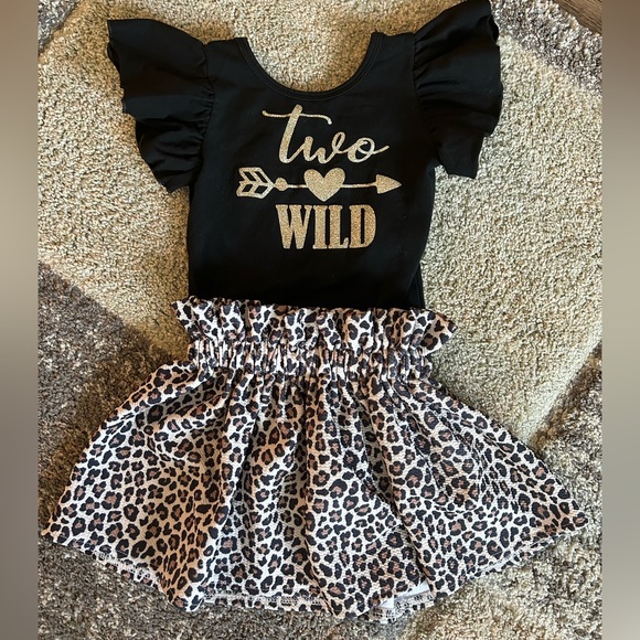 Lily & Max Other - Two- Wild Onesie with Matching Skirt